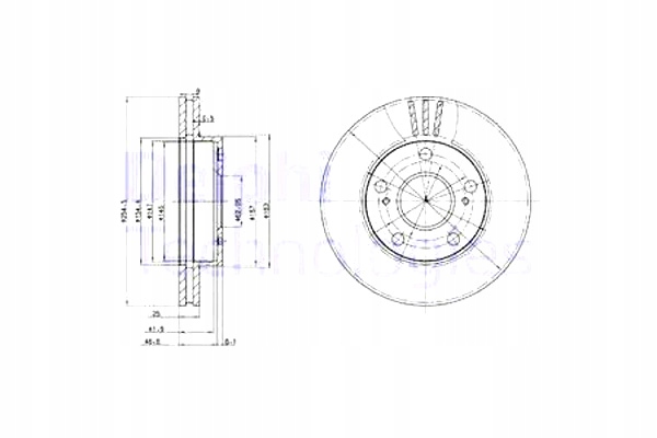 фото №2, Диски гальмівні 2szt. перед toyota previa i 2.4 05.9 #petrolhead pro+ kit2