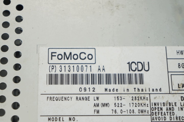 фото №5, Автомагнитола (радио, проигрыватель) radiocd 31310071 aa volvo xc70 ii v70 iii s80 ii xc60 i