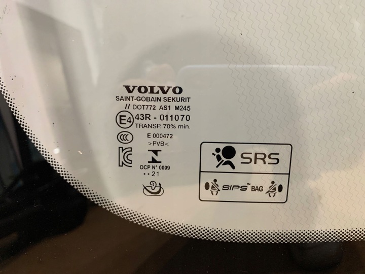 фото №5, Volvo s90 ii стекло с подогревом оригинал 2021