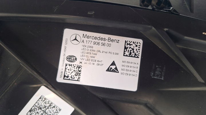 фото №12, Mercedes a w177 фара права multibeam повний led