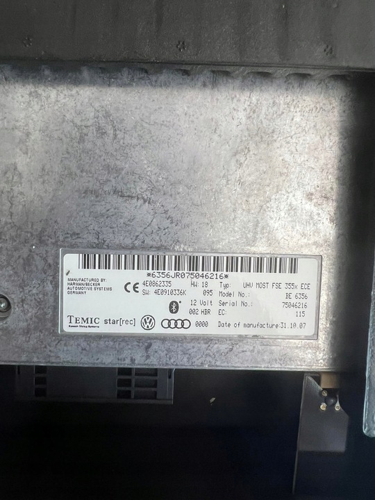 фото №2, Модуль audi оригинальный номер 4e0862335 4e0910336k