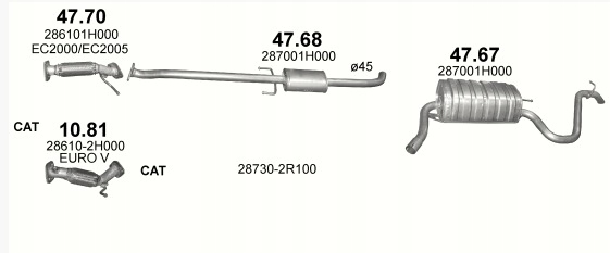 фото №15, Kia cee`d 1.41.6 16v 2006-2009 3 i 5 дверь труба соединитель гибкие