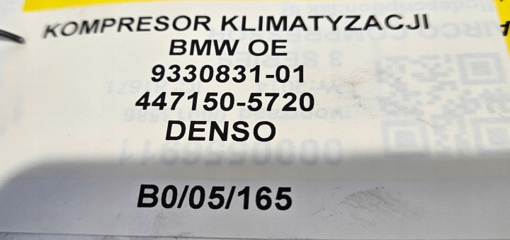 фото №7, Компресор кондиціонера bmw (oem) 9330831-01