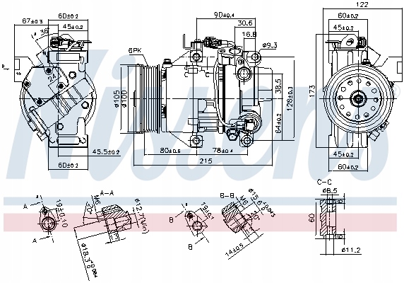 фото №11, Nissens компрессор кондиционера toyota yaris 05-1 1