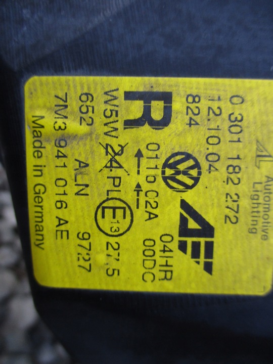 фото №8, Лампа правий перед ксенон vw sharan рестайлінг alhambra 7m3941016ae