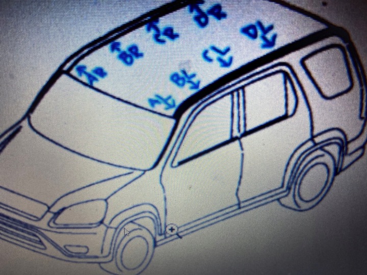 фото №6, Заглушка рейлинг левая задняя левый зад dl honda cr-v ii 2002-2006r.