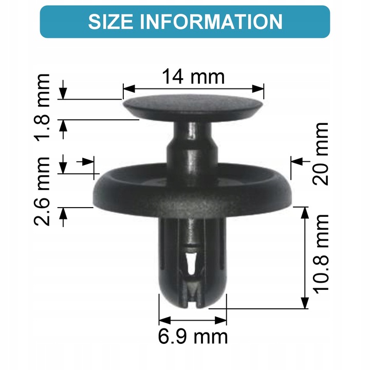 фото №5, Obrotnica пластикова ø 7 mm toyota lexus scion 90915-yzzd3 90915-yzzd4