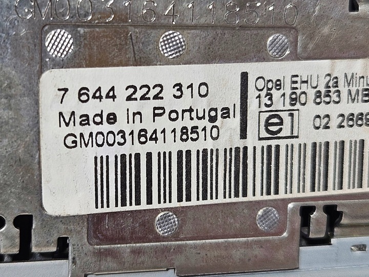 фото №7, Opel vectra c 2006 панель / радиопроигрыватель cd/dvd/gps