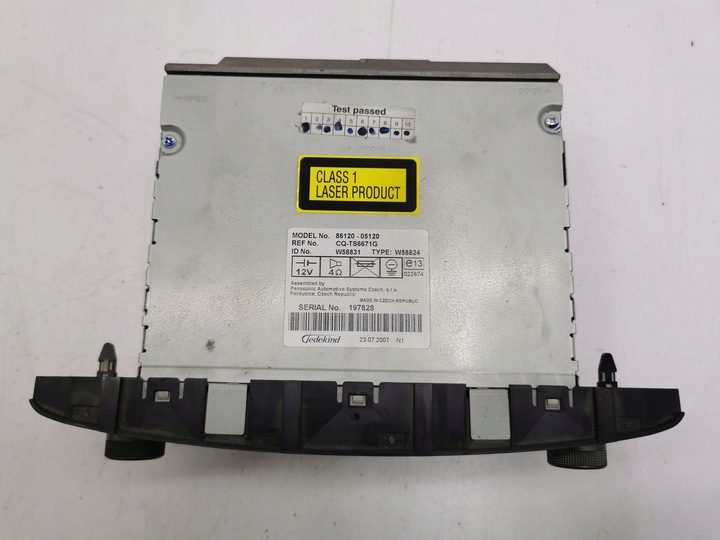 фото №6, Toyota avensis t250 2005 панель / радіопрогравач cd/dvd/gps