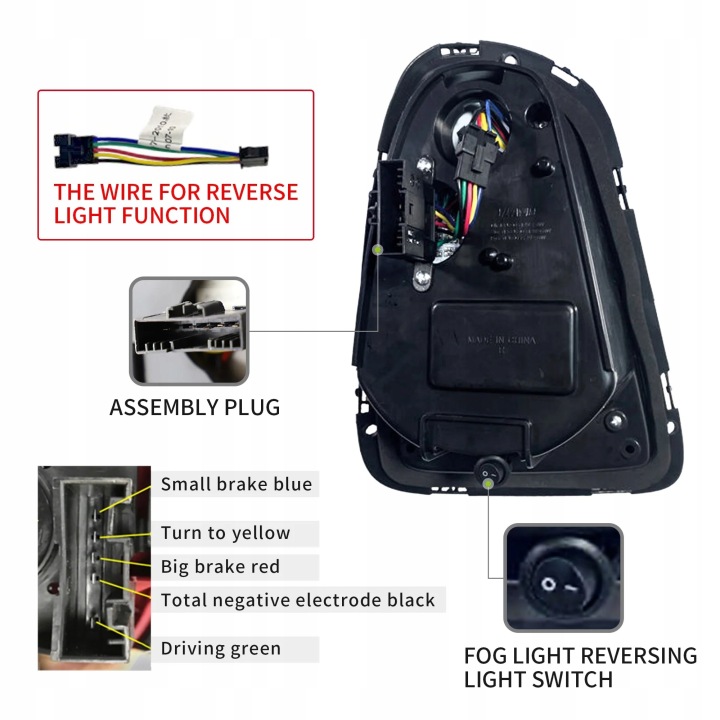 фото №9, Лампи зад kpl vland повний led red юніон тюнінг mini cooper r56 r57 r58 r59