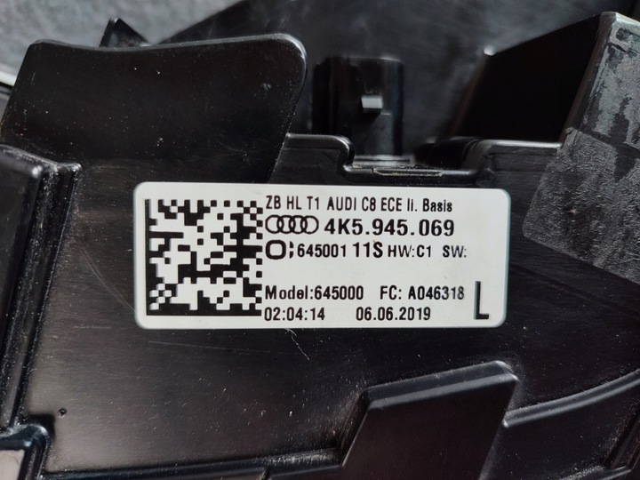 фото №8, Audi a6 c8 4k5 sedan лампа лівий зад 4k5945069