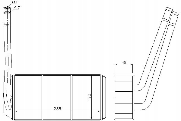 фото №1, Nissens отопитель 235x120x48 land rover freela