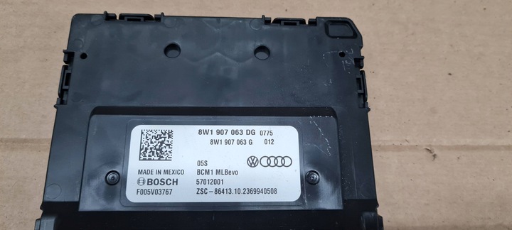 фото №9, Sq5 80a q5 рестайлинг модуль блок управления комфорта штекеры 8w1907063g a4 b9 8w a5