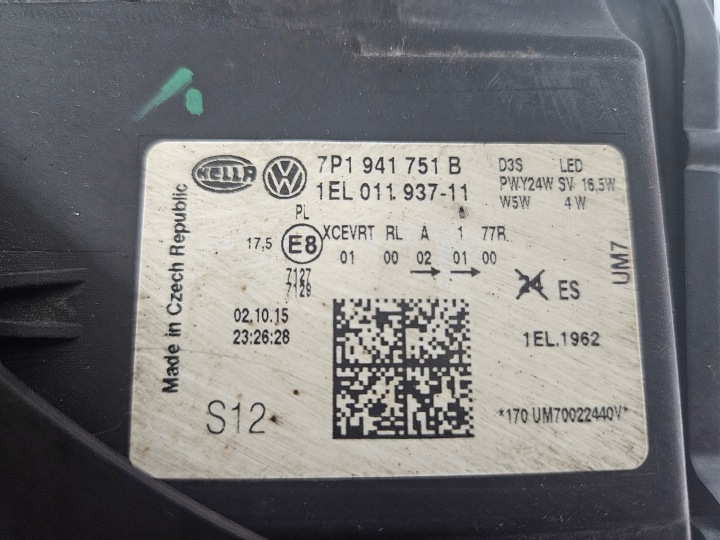 фото №8, Vw touareg рестайлінг 7p1 фара ліва ксенон led 7p1941751b