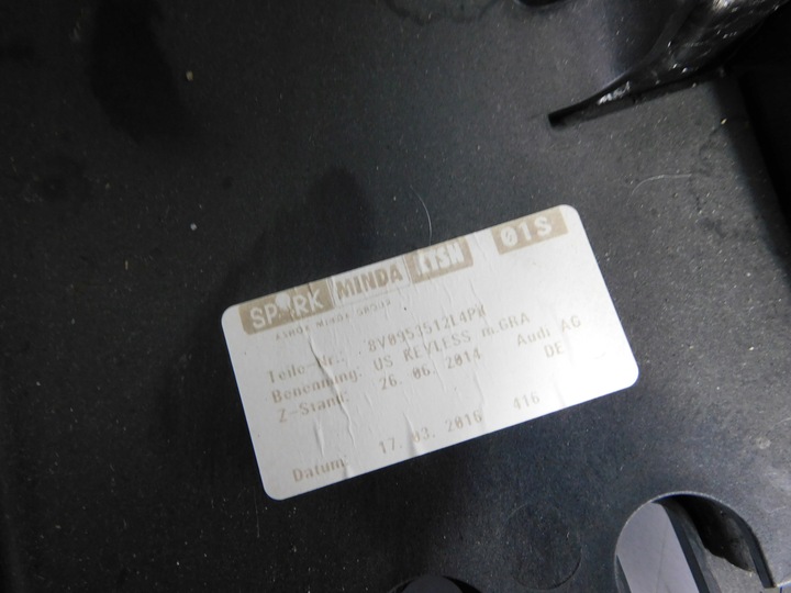 фото №8, Audi a3 8v підкермові важелі стрічка 8v0953502b 8v0953521fb