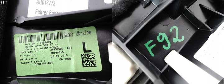 фото №12, Audi a5 8w6 f5 a4 8w0 b9 15- захист боковина оббивка задньої сидіння ліва jt5