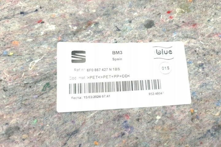 фото №11, Ліва оббивка багажника seat ibiza v kj1 6f0867427n 1.0l бензин 70kw