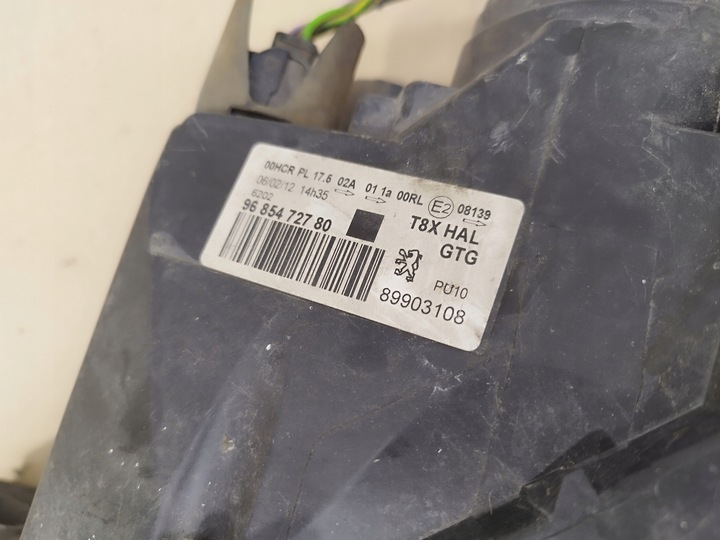 фото №11, Лампа ліва лівий перед peugeot 3008 i роки 2009-2016 англійська