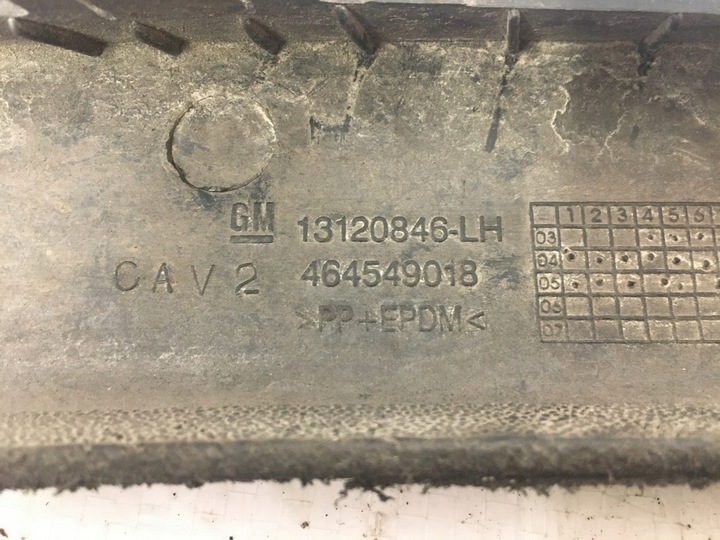 фото №12, Спойлер спойлер планка бампера лівий перед 13120846 opel corsa c рестайлінг