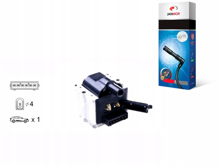 фото №1, Janmor катушка зажигания audi 80 avant 2.0 e 8c. b4