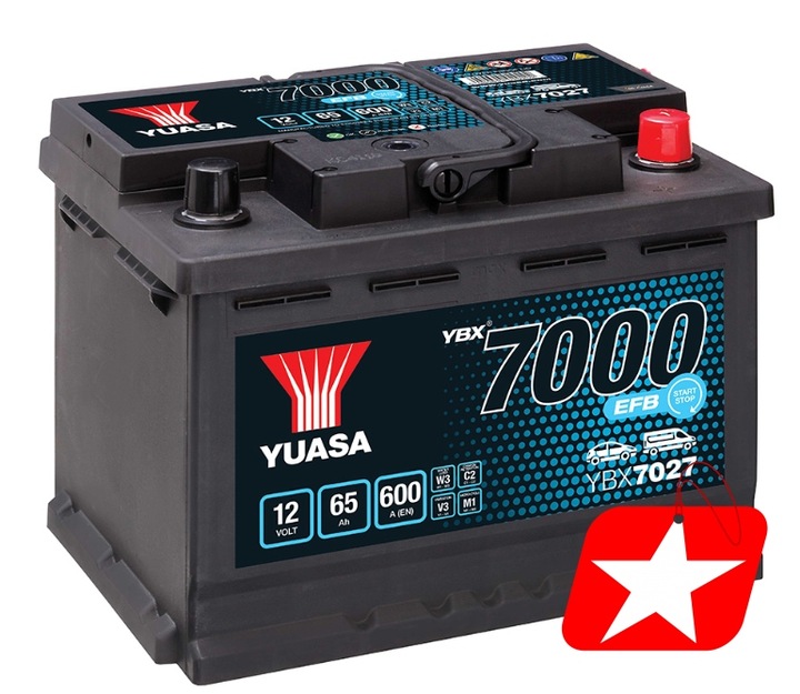 YUASA YBX7027 EFB 65AH 600A