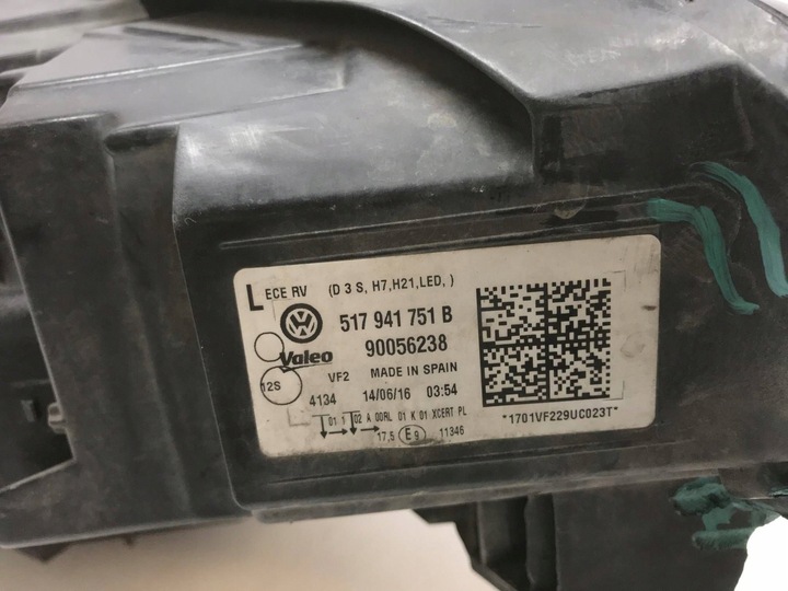 фото №16, Vw sportsvan лампа ксенон левая перед 517941751b