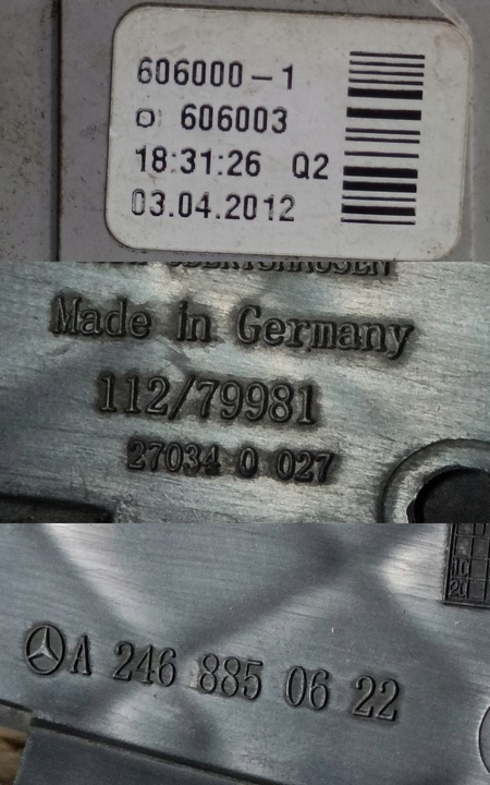 фото №9, Mercedes b-klasa w246 решётка бампера галоген led левый перед a2468850622