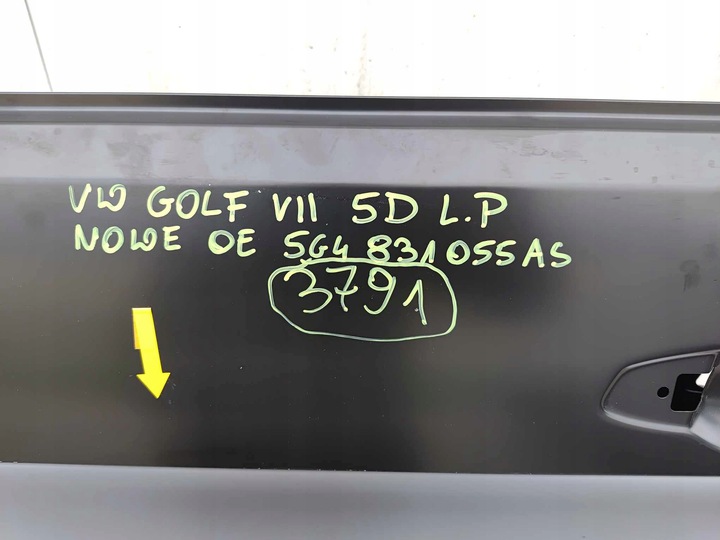 фото №10, Volkswagen golf vii 5d дверь левая перед передние новое оригинальный номер 3791