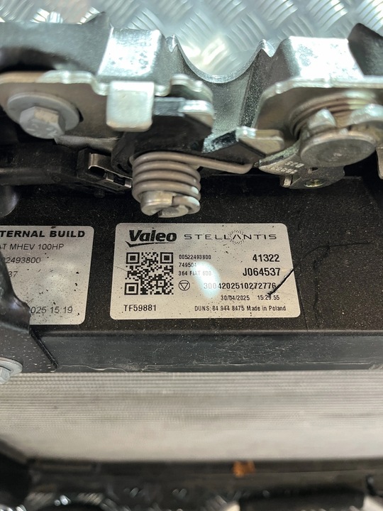 фото №7, Pas перед переднє радіатор вентилятор fiat 600 23- 1.2 thp гібрид