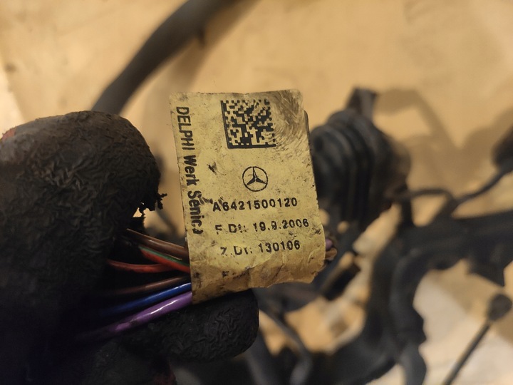 фото №10, Mercedes om642 3.0 cdi електропроводка установка джгут двигуна штекери kpl