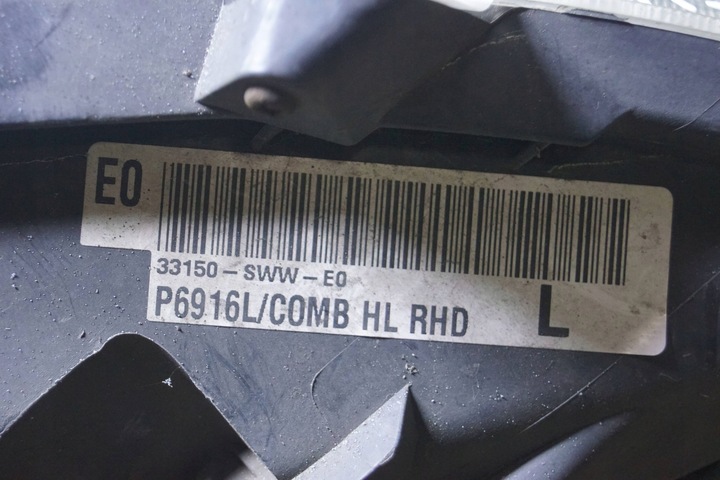 фото №16, Honda cr-v iii лампа левый перед uk c1627