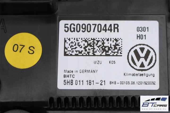 фото №12, Vw golf 7 панель кондиционера климат 5g0907044r 5g0907044aa 5g0907044an 5g090