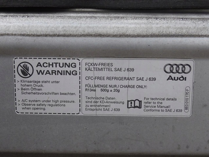 фото №8, Audi a4 b7 sedan универсал 04-08 капот оригинал oem ly7g