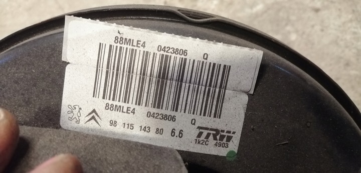 фото №3, Citroen c4 cactus насос гальмівна 9811514380