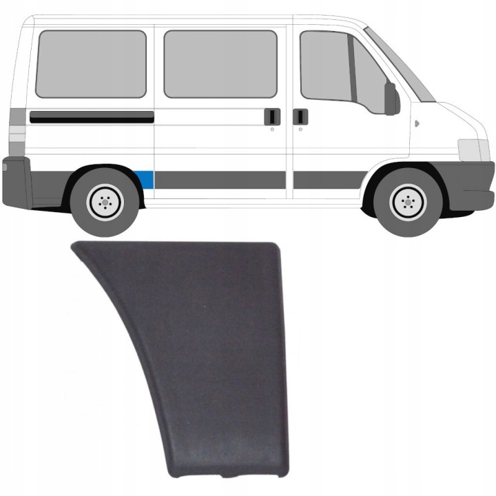фото №12, Молдинг наружный fiat ducato 02 bok зад pr