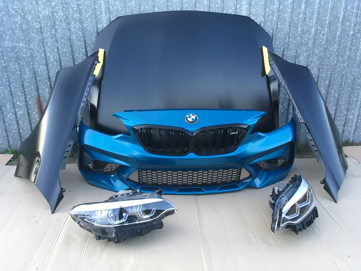фото №9, Bmw m2 f87 бампер капот крыло перед pas радиаторов адаптивный лампа балка