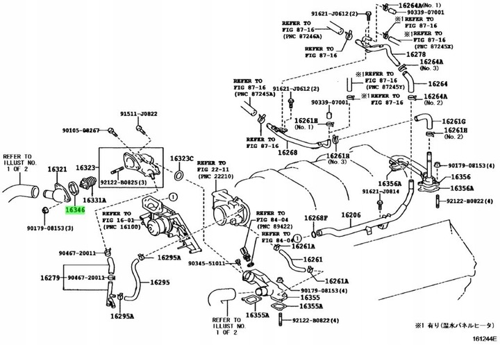 фото №2, Прокладка ущільнювальне кільце термостата lexus gs430 ls400 ls430 1uz-fe 2uz-fe 3uz-fe oem