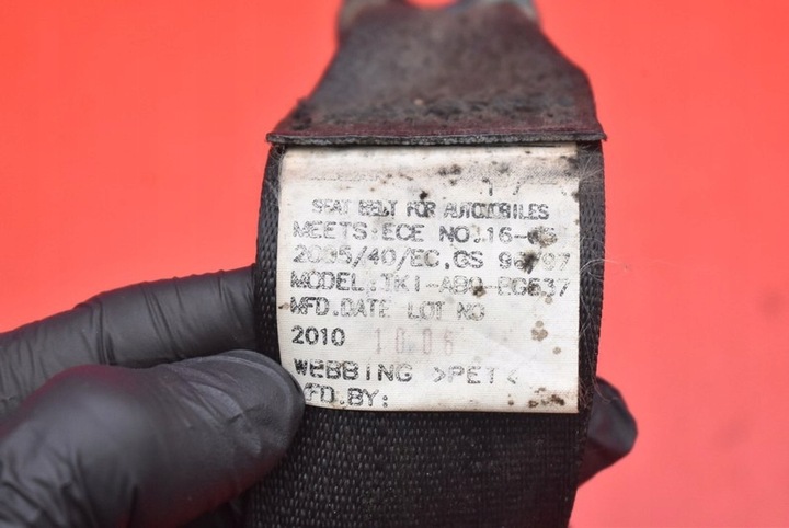 фото №8, Pas безопасности левый зад tki-ab0-eg537 nissan micra k13 10-13
