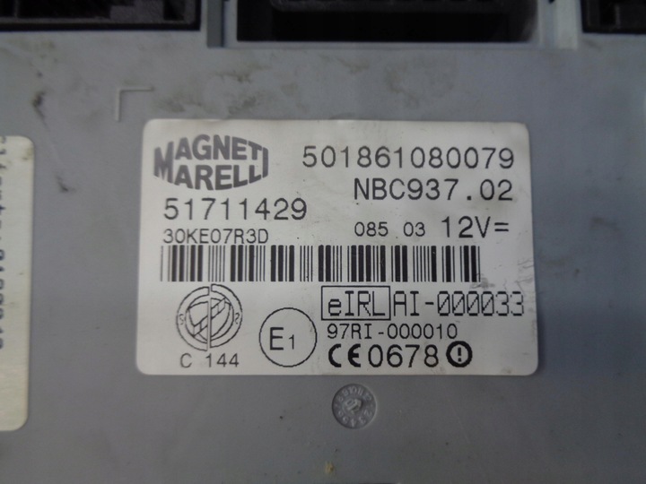 фото №7, Компьютер замок зажигания bsi alfa romeo 147 1.6 16v 105km eco