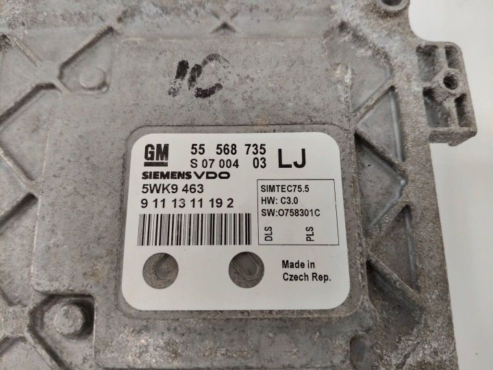 фото №5, Блок управления двигателем (ecu) opel zafira b 55568735 pin