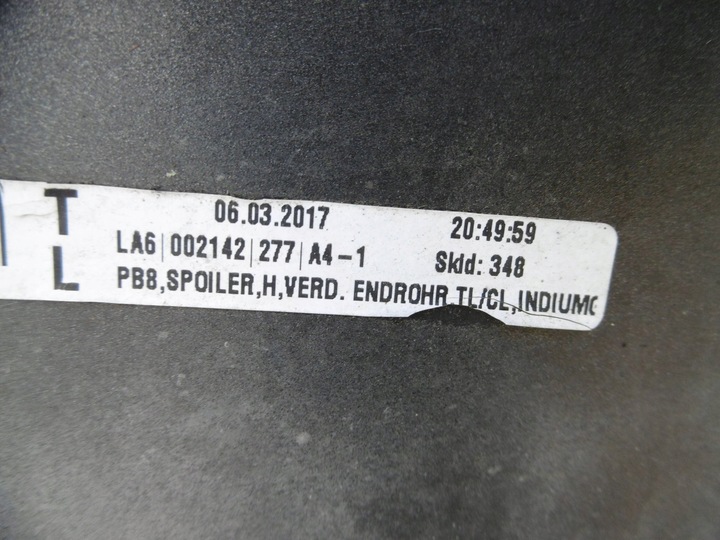 фото №10, Спойлер бампера зад vw passat b8 3g5807521d