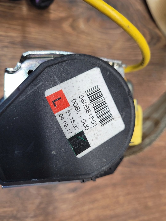 фото №5, Pas безпеки лівий vw touareg 7l0857705e