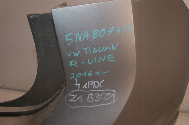 фото №7, Vw tiguan r-line 2016- бампер задній зад 5na807417