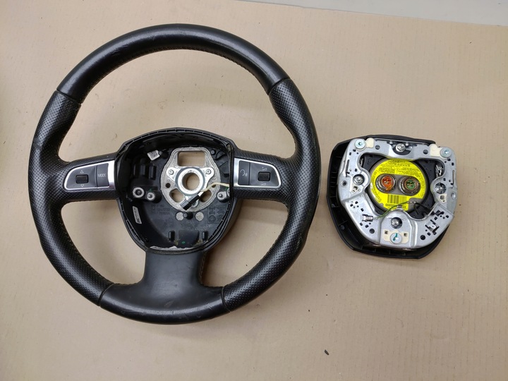 фото №12, Руль + подушка безопасности мультифункция кожа s-line audi a3 8p рестайлинг годы 08-12