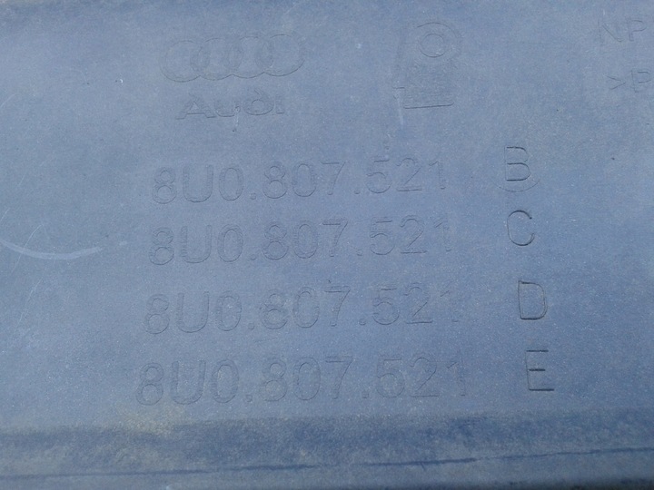 фото №15, Диффузор спойлер накладка бампера зад audi q3 8u 8u0807521b c d e 2011-2018