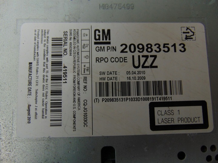 фото №10, Радио заводские opel astra j iv 20983513