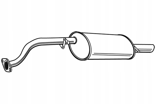 фото №2, Глушитель системы выпускного зад dł. 1260mm daewoo lanos 1.6 02.97-