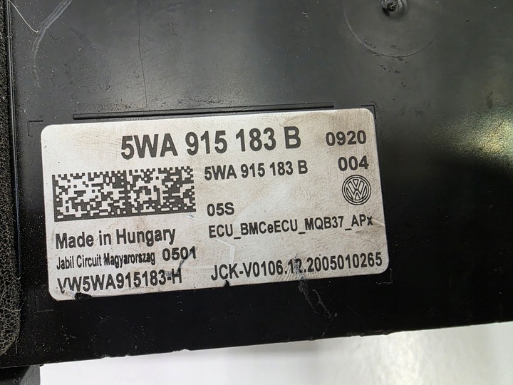 фото №11, Блок керування модуль акумулятора vw audi seat skoda 5wa915250c 5wa915183b