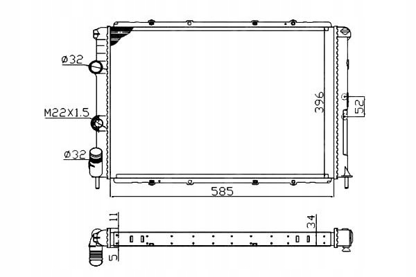фото №1, Nrf радиаторов renault megane i 95-