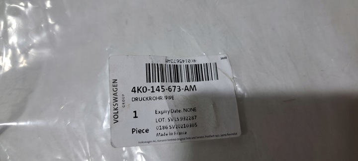 фото №10, Audi a6 c8 шланг інтеркулер 4k0145673am
